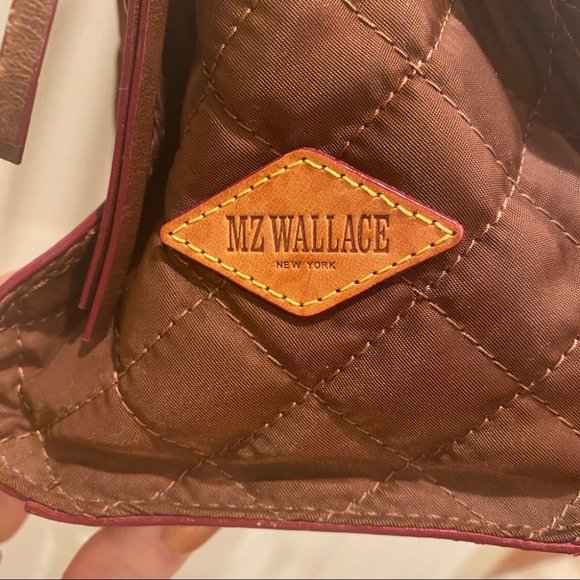 MZ Wallace Clementine Mahogany Bedford Quilted EUC - Picture 14 of 16